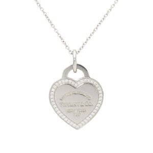 TIFFANY & CO. White Gold Diamond Necklace